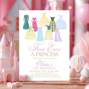 princess dress up invitations Dress Up Party Invitations & Invitation Templates