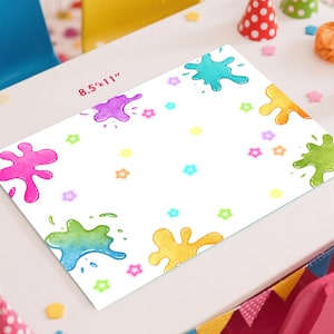 Slime Placemat Printable Glow Slime Birthday Party Placement Slime Party Decorations Glow Slime Party Placemat Birthday Party Décor GS
