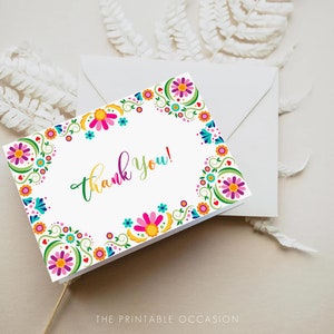Fiesta Wedding Thank You Card Mexico Wedding Thank You Card - Etsy