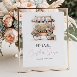 Aus dem Markt Brautdusche Schild Vorlage Blumenwagen Brautdusche Schild Bauernmarkt Schild Shes Aus dem Markt Blume BrautBraut Canva FC1