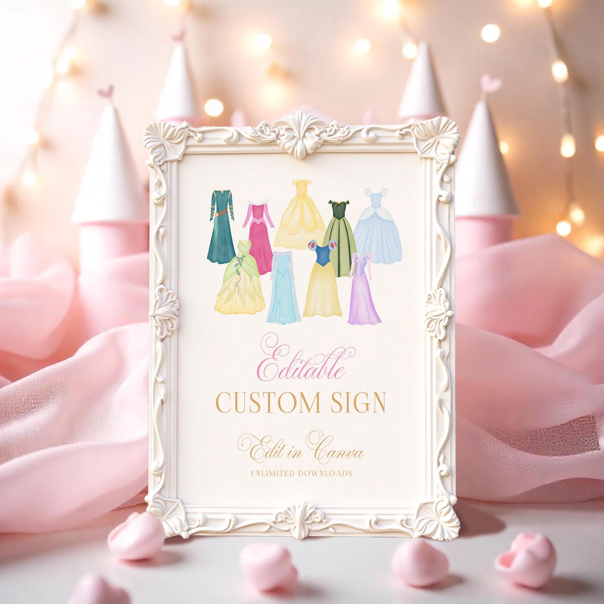 Princess Table Sign - Etsy