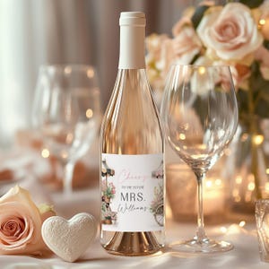 Frisch vom Markt Brautparty Champagner Etikett Bauernmarkt Floral Brautparty Weinflaschenetiketten Hochzeitsdusche Gefälligkeiten Canva FC1