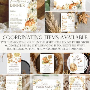 Thanksgiving Dinner Menu Template Funny Get Your Fat Pants Ready Thanksgiving Menu Printable Fall Menu Card, Editable Fall Dinner Menu TG