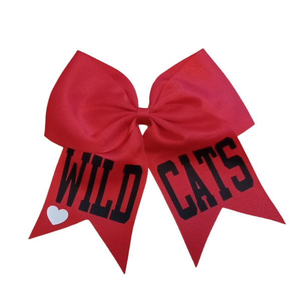 Wildcats Bow Customize, Personalize Team School Bow, Bulk Bow