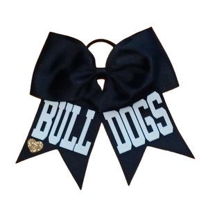 Bulldogs Bow Customize Personalize Team School Bow Bulk Bow