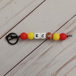 KC Football Keychain Backpack Pull