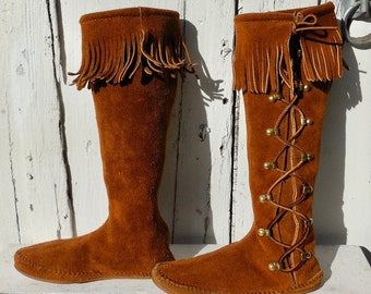 indian fringe boots