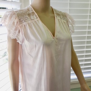 vintage lingerie babydoll dress cap sleeves lace Vintage Babydoll Cap Sleeve Lingerie