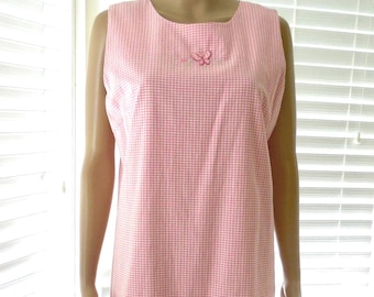 Vestido rosa a cuadros vichy de DISNEY STORE Vestido de Pooh Vestido de novedad de Winnie the Pooh Vestido sin mangas de algodón con ojales bordados Talla 8 Mediana