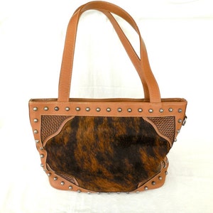 Bolso grande de mano de pelo de becerro, bolso de piel con pelo de poni, bolso de vaquera, bolso de piel sintética con doble asa, bolso estilo hobo de pelo de poni, bolso estilo boho chic