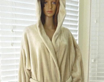 Accappatoio con cappuccio in peluche, accappatoio da uomo per la casa con cappuccio, accappatoio in peluche, accappatoio da spa, accappatoio oversize, taglia XX Large