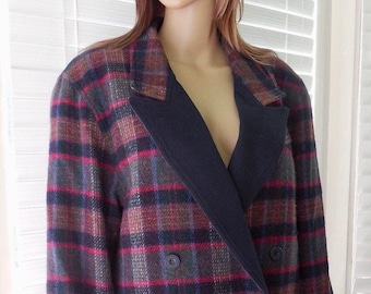 40年代 50年代 ヴィンテージ ウールリッチ コート、赤と黒の