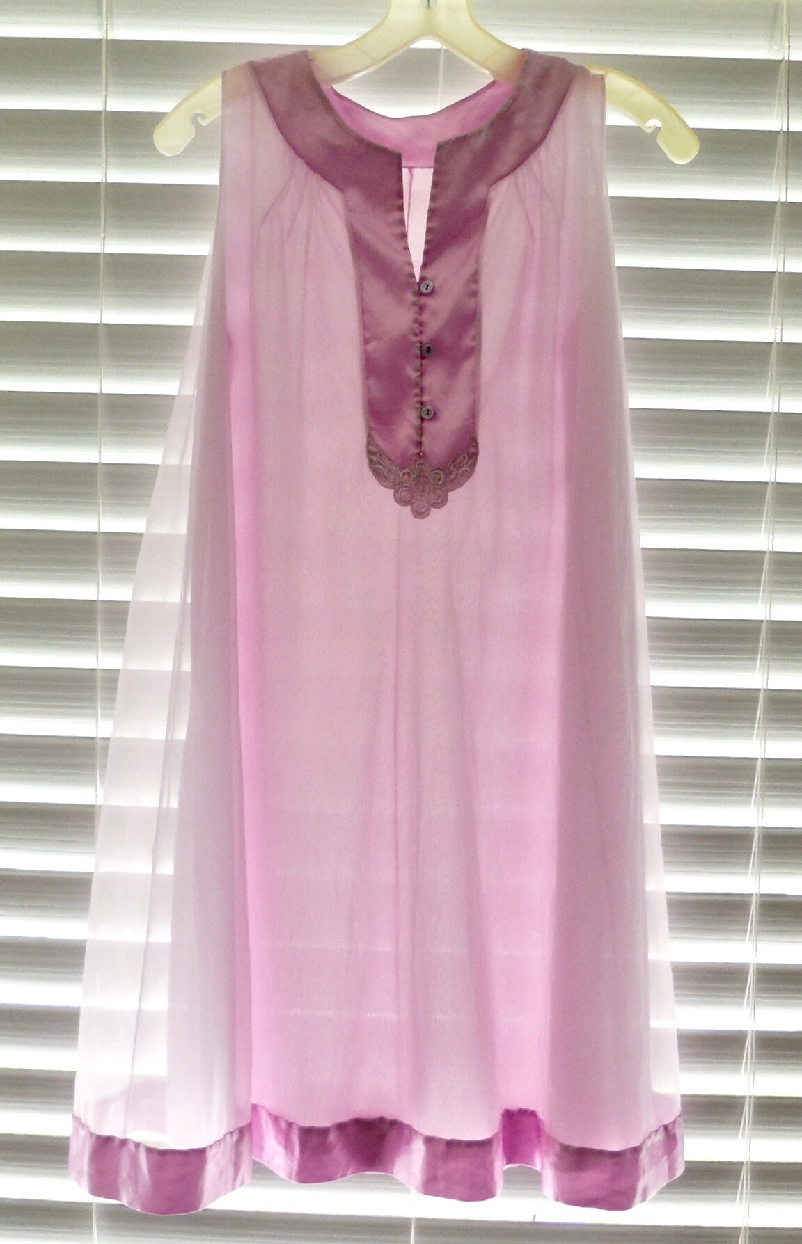 60s CHIFFON Nightgown GOSSARD ARTEMIS Babydoll Nightgown