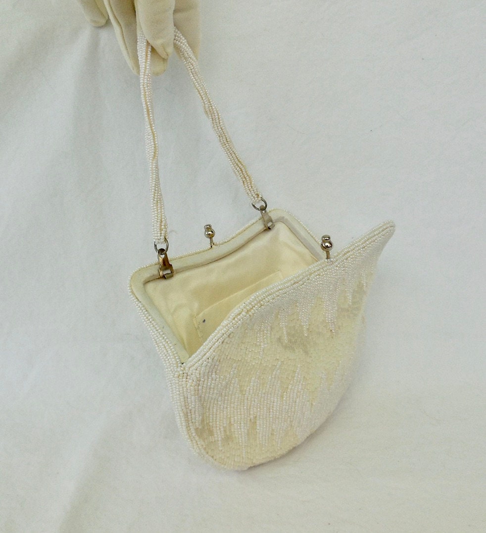 vintage beaded clutch