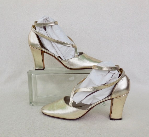 60s HIGH Heels ROGER VIVIER Silver Lame High Heels