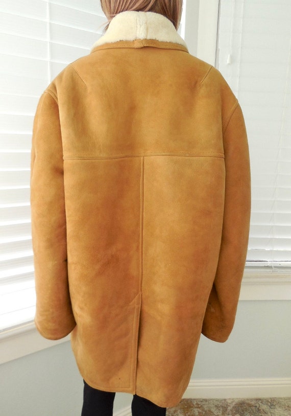 Vintage SHEARLING RANCHER Jacket Mens Suede Jacke… - image 6