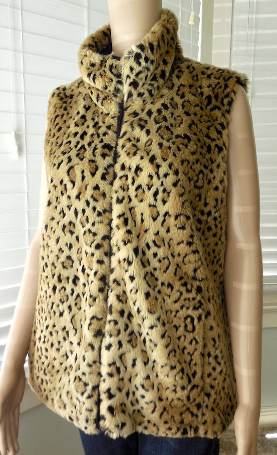 60's Leopard Fur×Suede sible Vest 60's Leopard Fur×Suede Riversible Vest