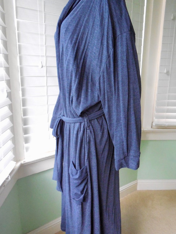 JERSEY Robe Men Blue Robe Jersey House Robe Mens … - image 3