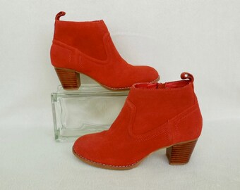 burnt orange booties