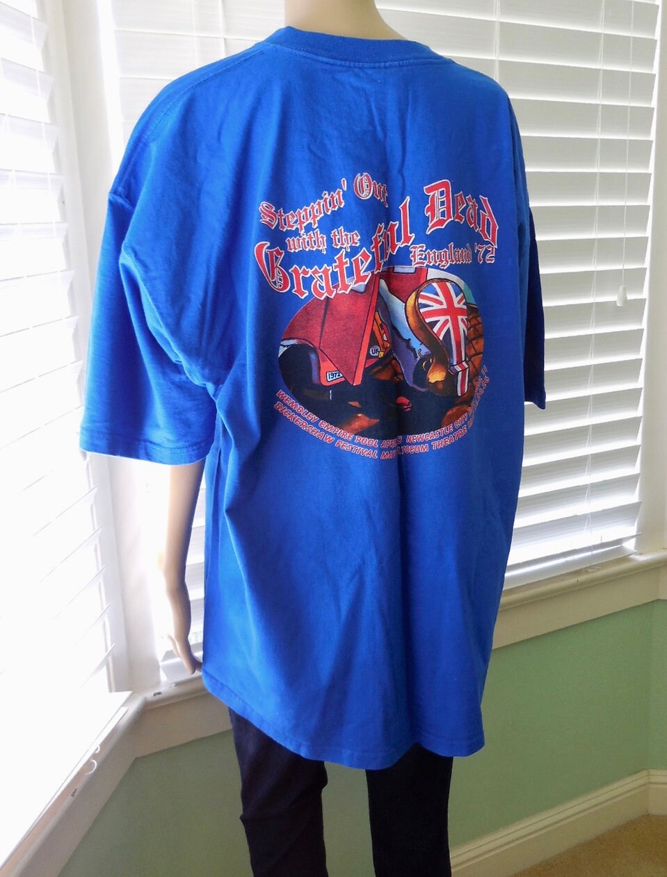 Vintage GRATEFUL DEAD 1972 England Concert Tour Concert Tour Shirt