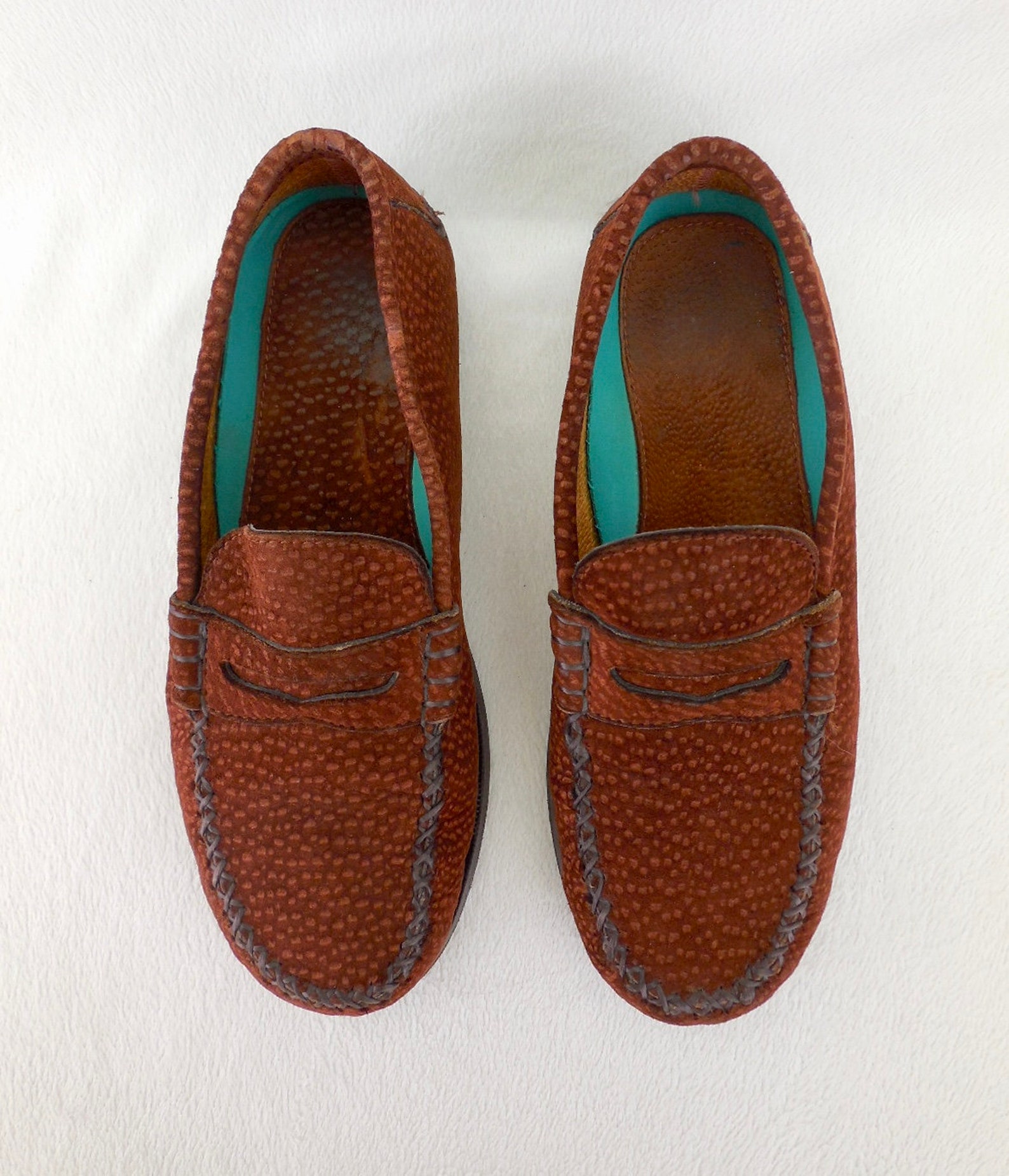 SUEDE Penny LOAFER Mens Brown Suede Loafers Slip Ons Mocassin - Etsy