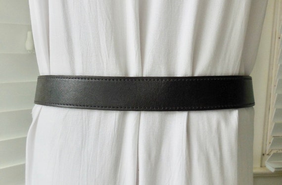 Mens BLACK LEATHER Belt CARHARTT Bridle Leather B… - image 2