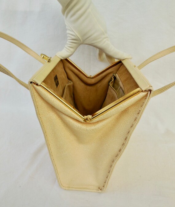 LEATHER KELLY Bag WALDYBAG Vintage Leather Purse … - image 6