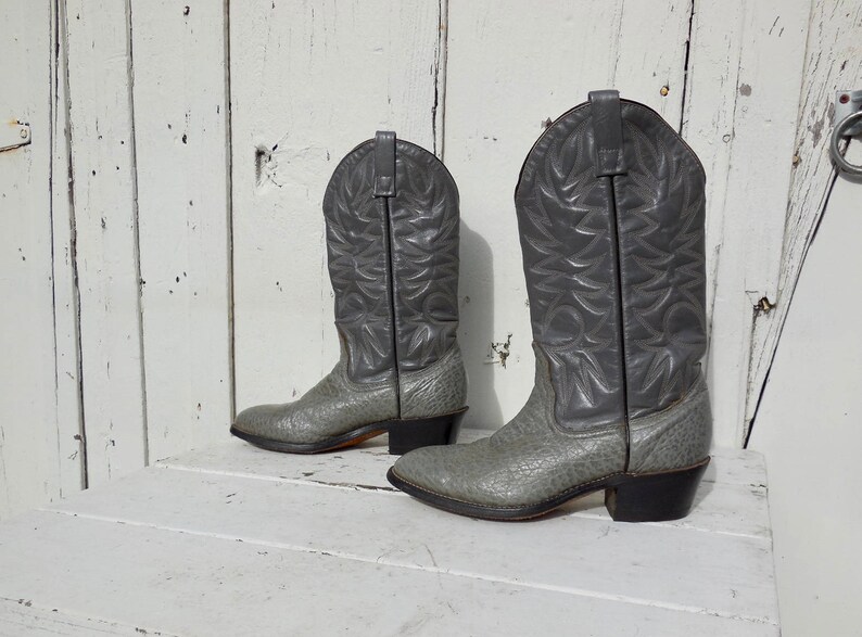 mens gray cowboy boots