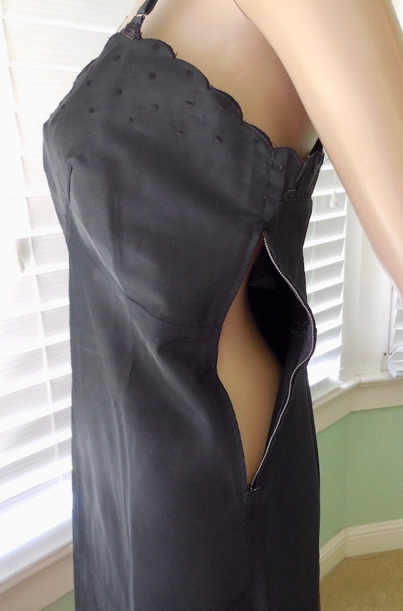 Vintage 40s Yellow Celanese Taffeta THE SNIP-IT SLIP Full Slip Dress - 32