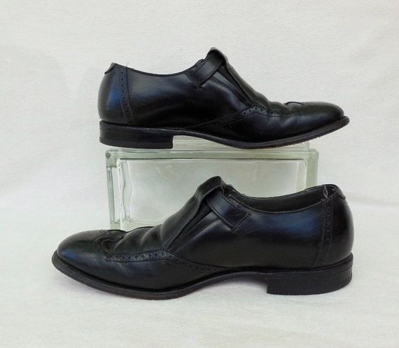 MONK Strap Shoes JOHNSTON & MURPHY Aristocraft Black Leather  display picture 3