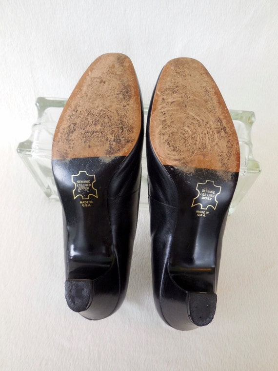 Vintage Leder PUMPS SHELBY schwarze High Heelsschwarz PumpsRetro Pumpsschwarzes Kleid SchuheSekretärin SchuheFifth AveSmart SchuheGröße 7 M Vintage Leder PUMPS SHELBY schwarze High Heelsschwarz PumpsRetro Pumpsschwarzes Kleid SchuheSekretärin SchuheFifth AveSmart SchuheGröße 7 M