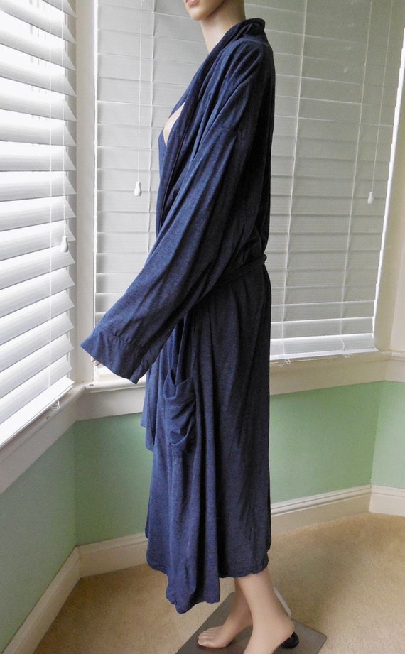 JERSEY Robe Men Blue Robe Jersey House Robe Mens … - image 6