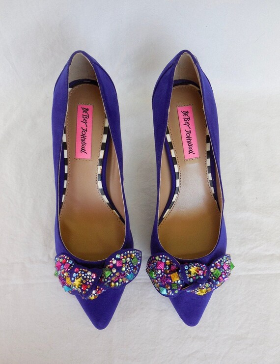 RESERVED Pumps BETSEY JOHNSON Embellished High He… - image 4