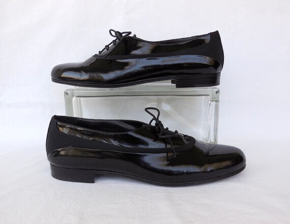 70s TUXEDO Shoes R. MARTEGANI Black 