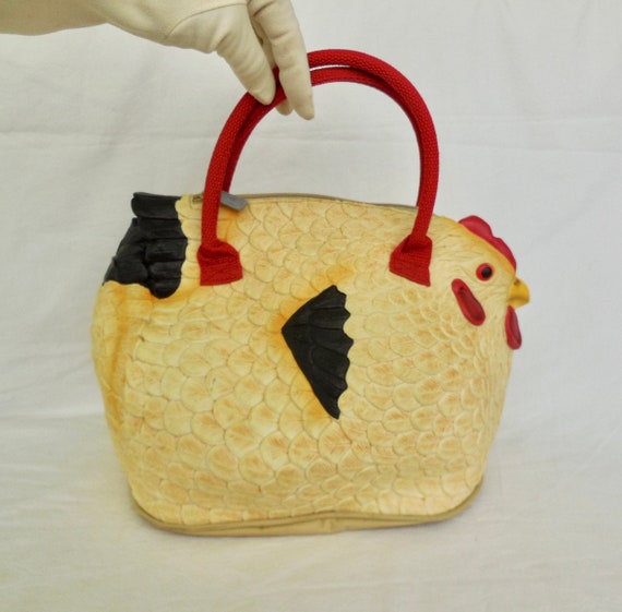 HEN BAG Rubber Hen Purse Chicken Bag Chicken Handb