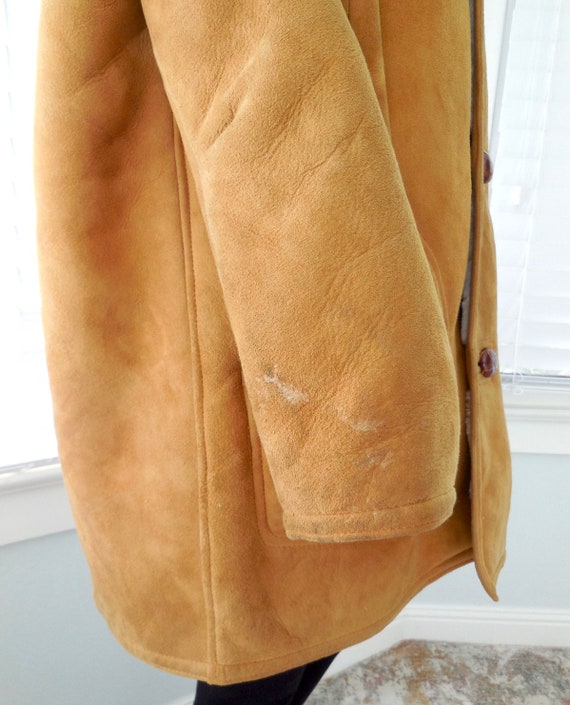 Vintage SHEARLING RANCHER Jacket Mens Suede Jacke… - image 9