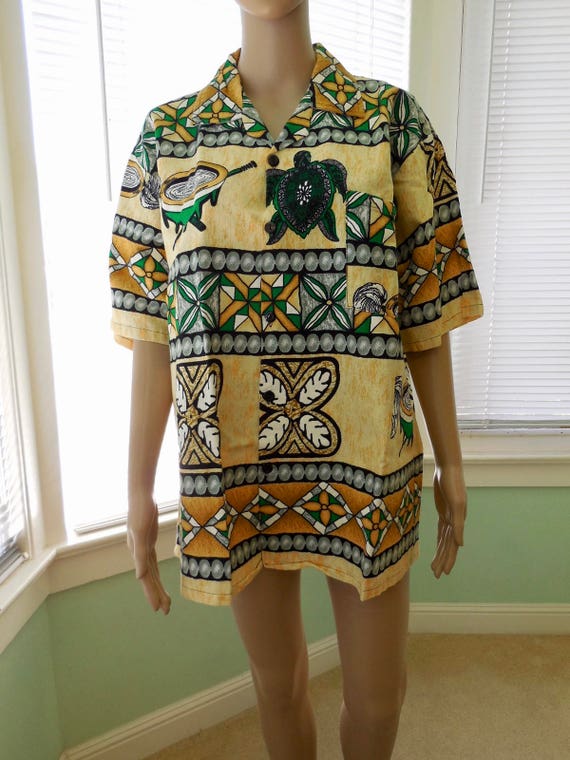 Vintage Barkcloth ShirtMAORI ShirtMens Tropical ShirtMaori Hawaiian ShirtNew Zealand Surf ShirtRockabilly70s Vintage Aloha ShirtLarge Vintage Barkcloth ShirtMAORI ShirtMens Tropical ShirtMaori Hawaiian ShirtNew Zealand Surf ShirtRockabilly70s Vintage Aloha ShirtLarge