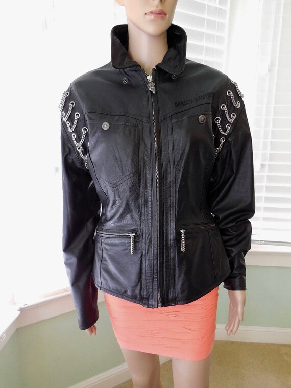 Davidson Jacket Rock Vintage Harley Années Avec 60 Babepunk Vestesteampunk Ravemed Moto Chaînesbiker Des Vesteharley Enchaîné Vestewomens WEDH2I9Y