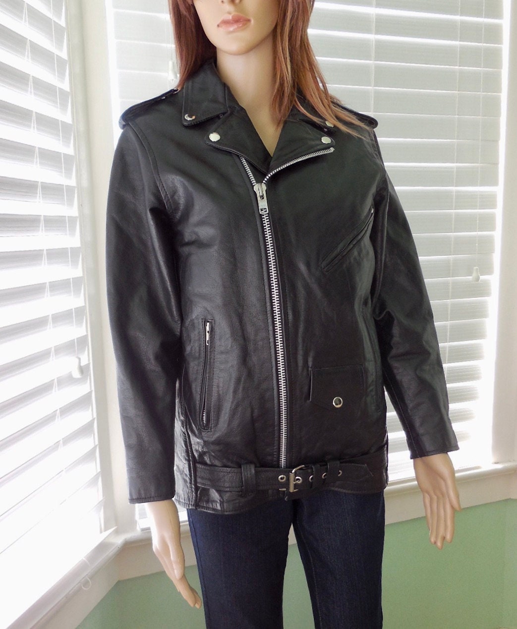 Leather Coat Mustang - Etsy