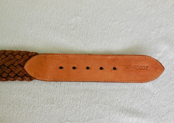 BRAIDED Leather BELT BRIGHTON Belt Two Tone Leath… - image 10