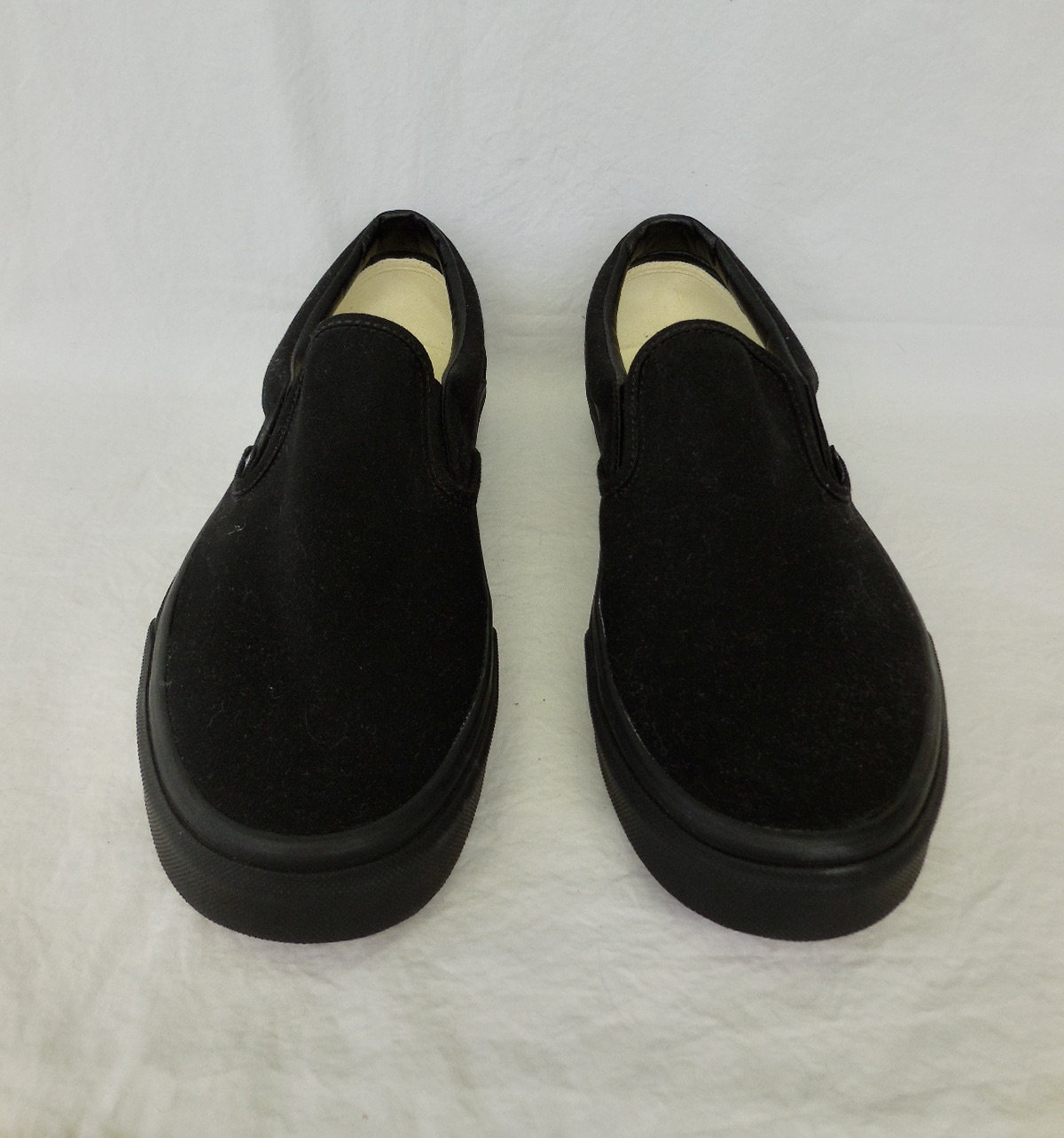 vans black loafers