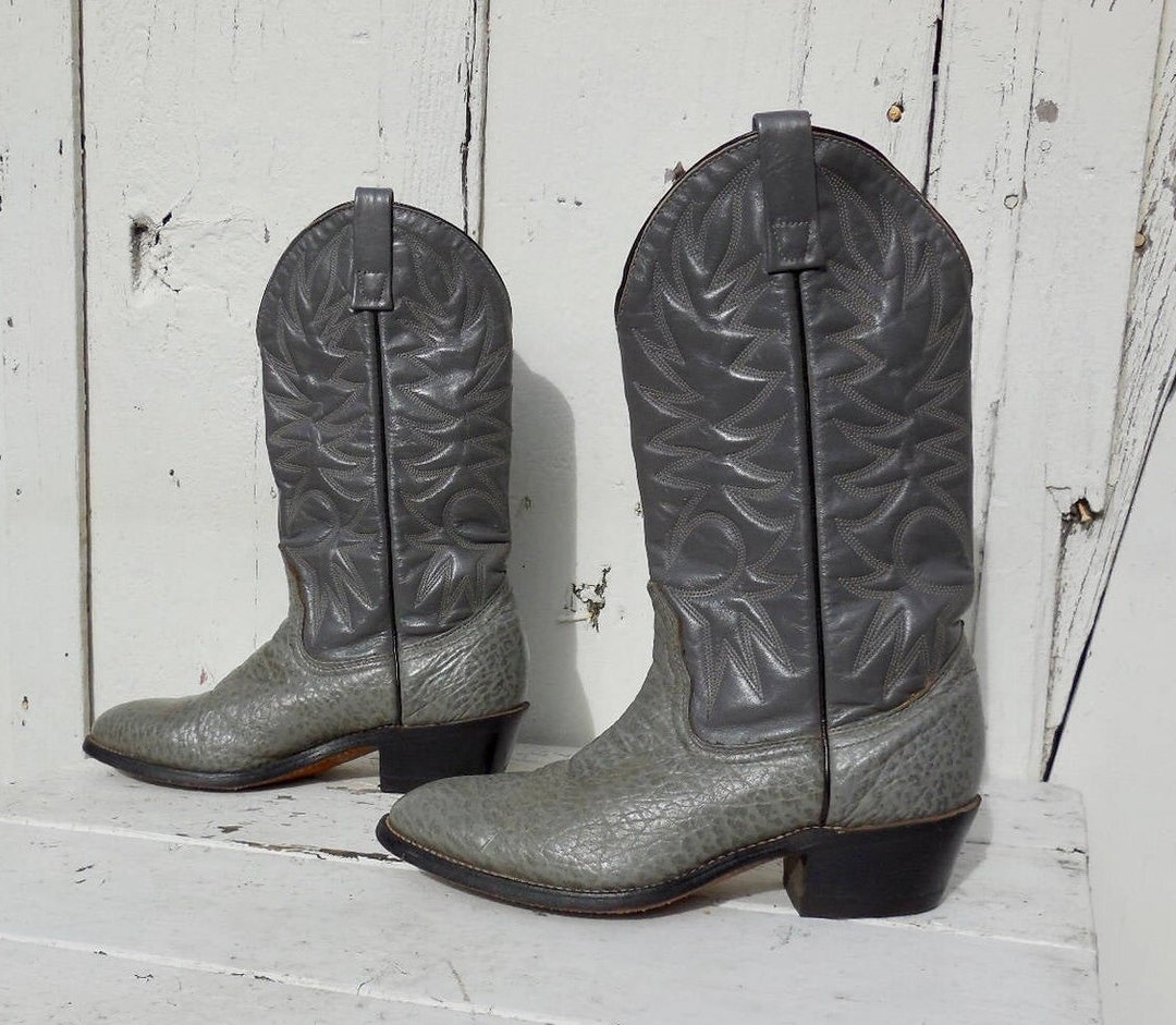 Vintage Pierre Cardin Men\'s Gray Suede Leather Western Style Boots 9 M Men main image 3