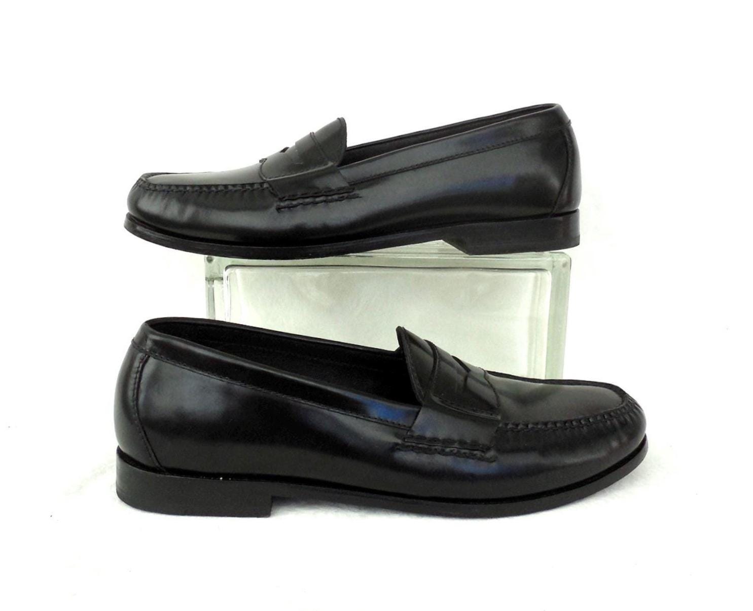 Black DRESS Shoes COLE HAAN Black Calfskin Leather Loafers 