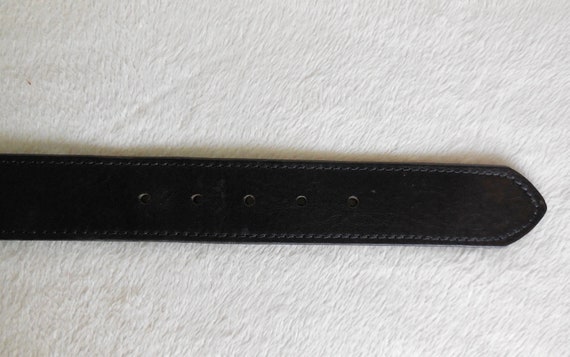 Mens BLACK LEATHER Belt CARHARTT Bridle Leather B… - image 10