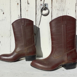 RUBBER COWGIRL laarzen Vintage western regenlaarzen Cowgirl overschoenen Rustiek waterdicht Ranch laarzen Rubberen werklaarzen Unisex Dames 9 Heren 7 VS