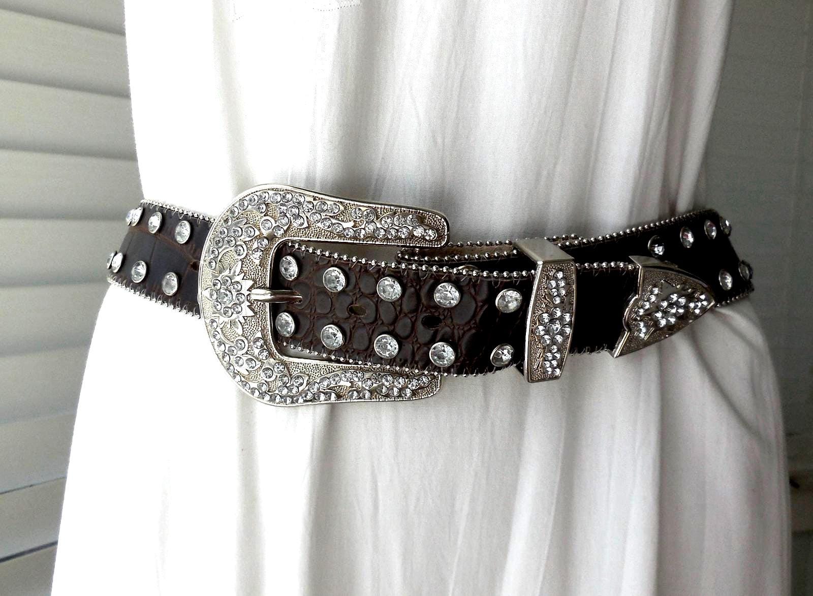 Glam Bling Rhinestone Waist Belt Sparkling Rhinestone Belt - Fashion Diamond Waist Belt for  main image 3