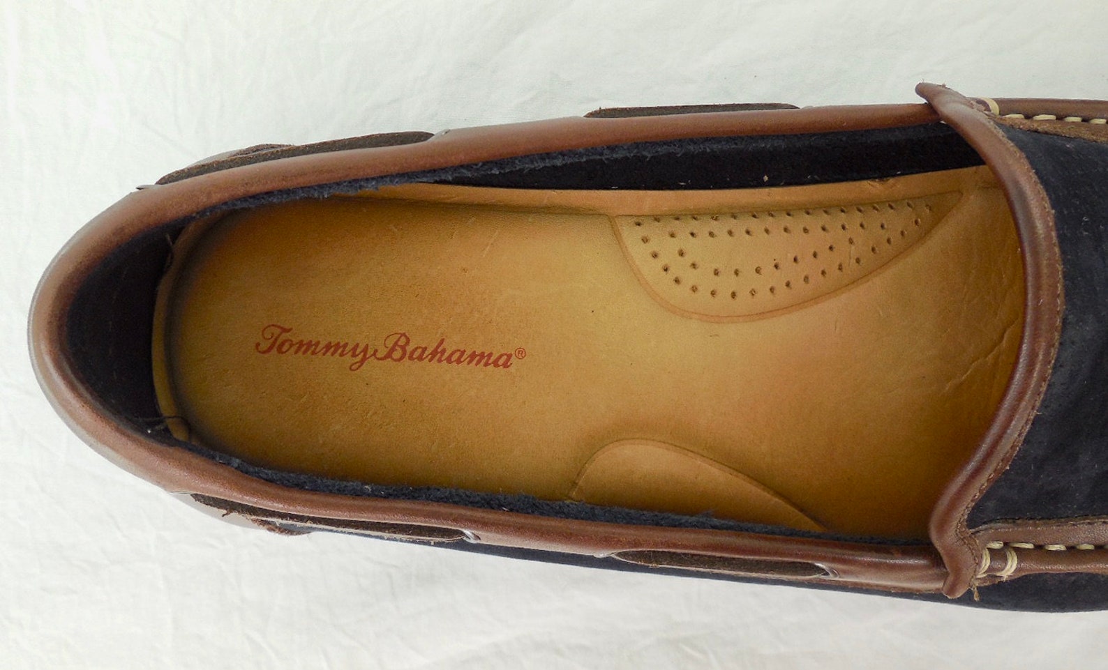 BOAT Shoes TOMMY BAHAMA Suede Leather Loafers Docksides Mens | Etsy