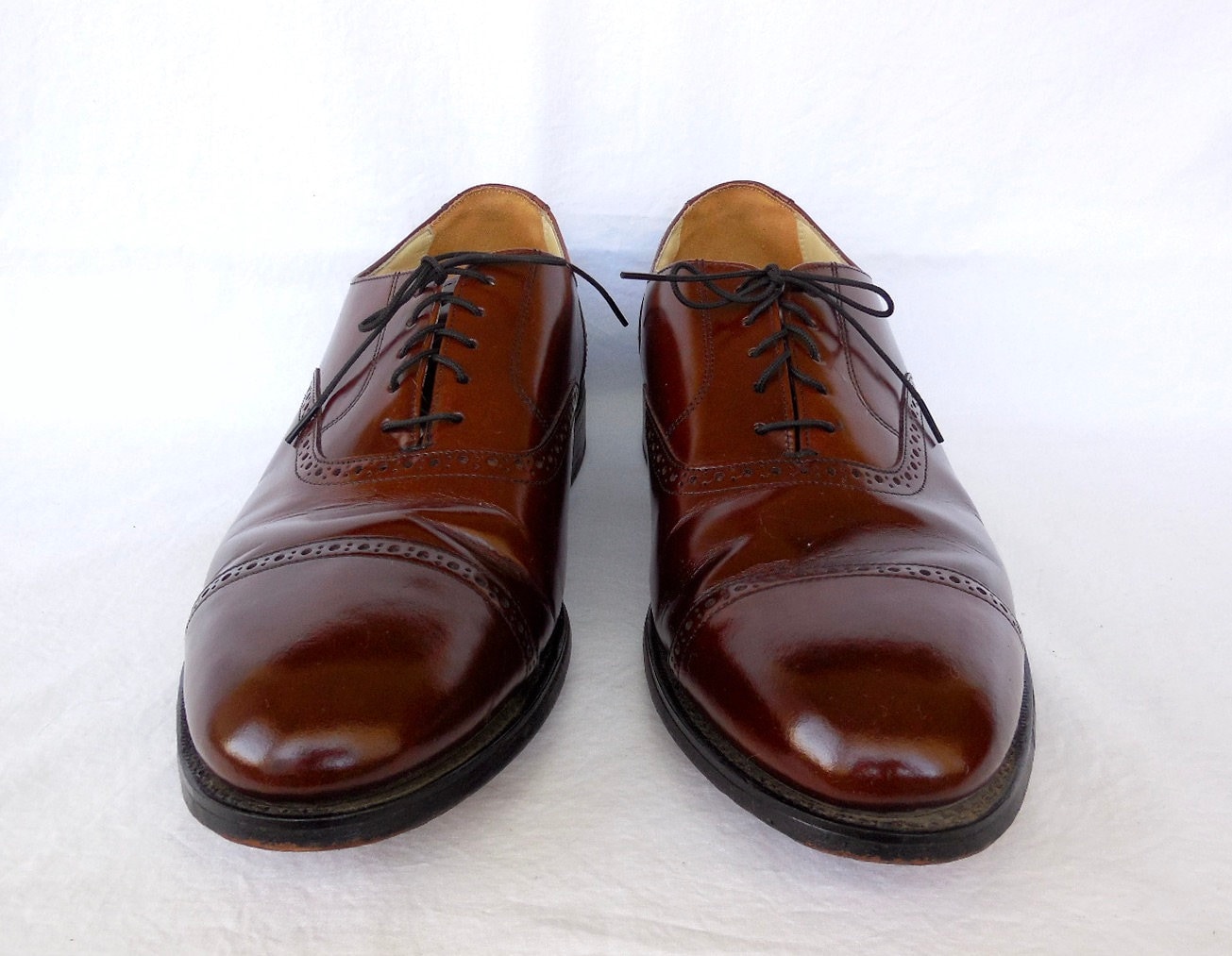 Mens CAP TOE Oxfords BOSTONIAN Brown Leather Oxfords Mens Dress