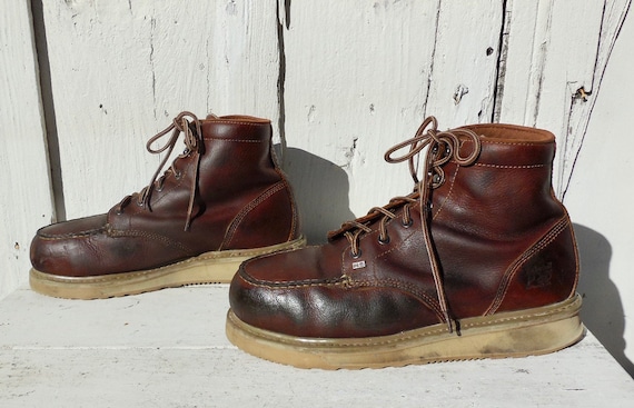 STEEL Toe Boots TIMBERLAND Mens Distress Leather B