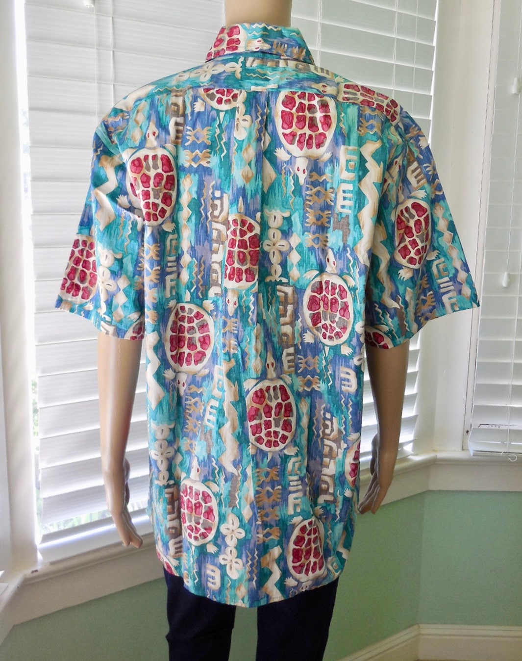 80s Vintage HAWAIIAN Shirt REYN SPOONER Reverse Print Mens - Etsy